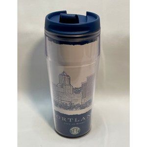 Starbucks 2006 tumbler 16 oz coffee cup Portland City Roses plastic mug travel